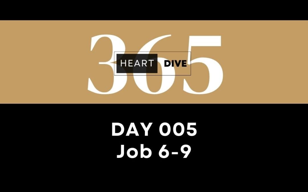 day 005 job 6 to 9 read the Bible in the year