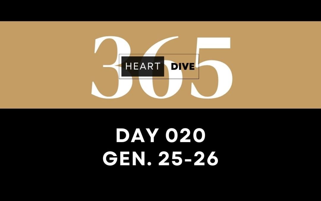 Day 020 Genesis 25-26 | Daily One Year Bible Study | Audio Bible Reading with Commentary