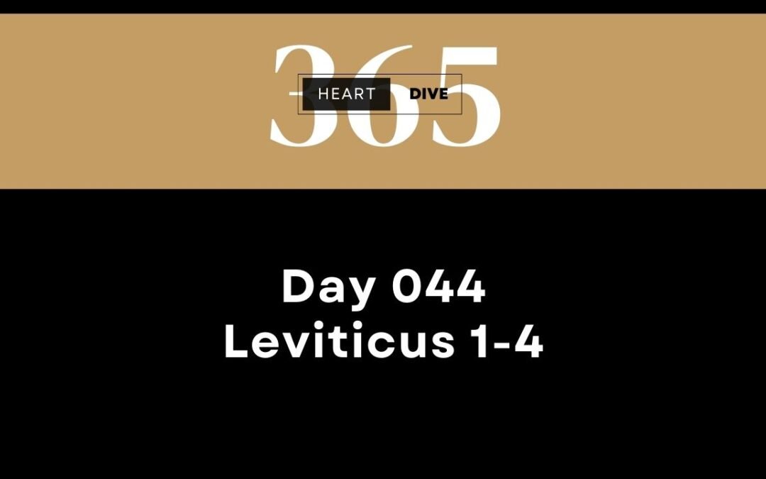 Day 044 Leviticus 1-4 | Daily One Year Bible Study | Audio Bible Reading with Commentary