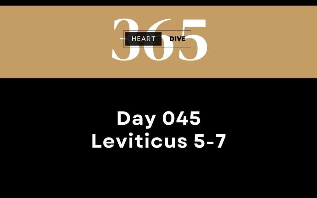 Day 045 Leviticus 5-7 | Daily One Year Bible Study | Audio Bible Reading with Commentary