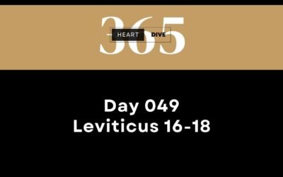 Day 049 Leviticus 16-18