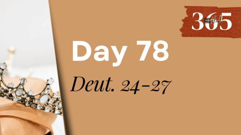 Day 078 Deuteronomy 24-27