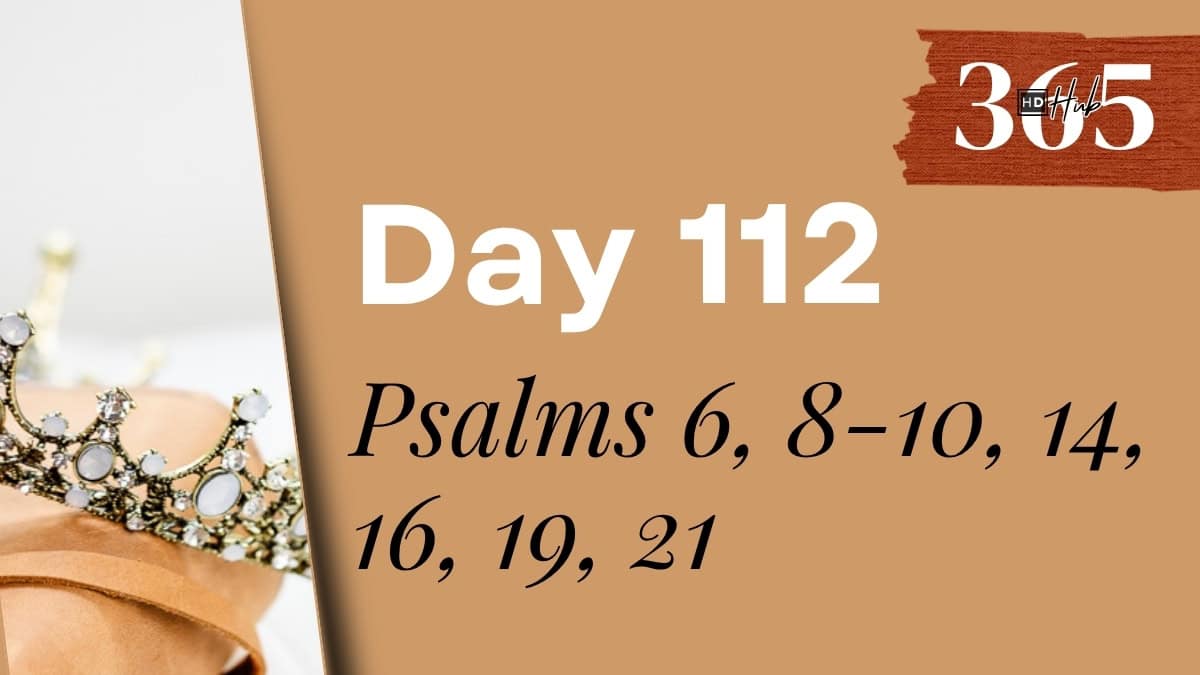 Day 112 Psalms 6, 8-10, 14, 16, 19, 21