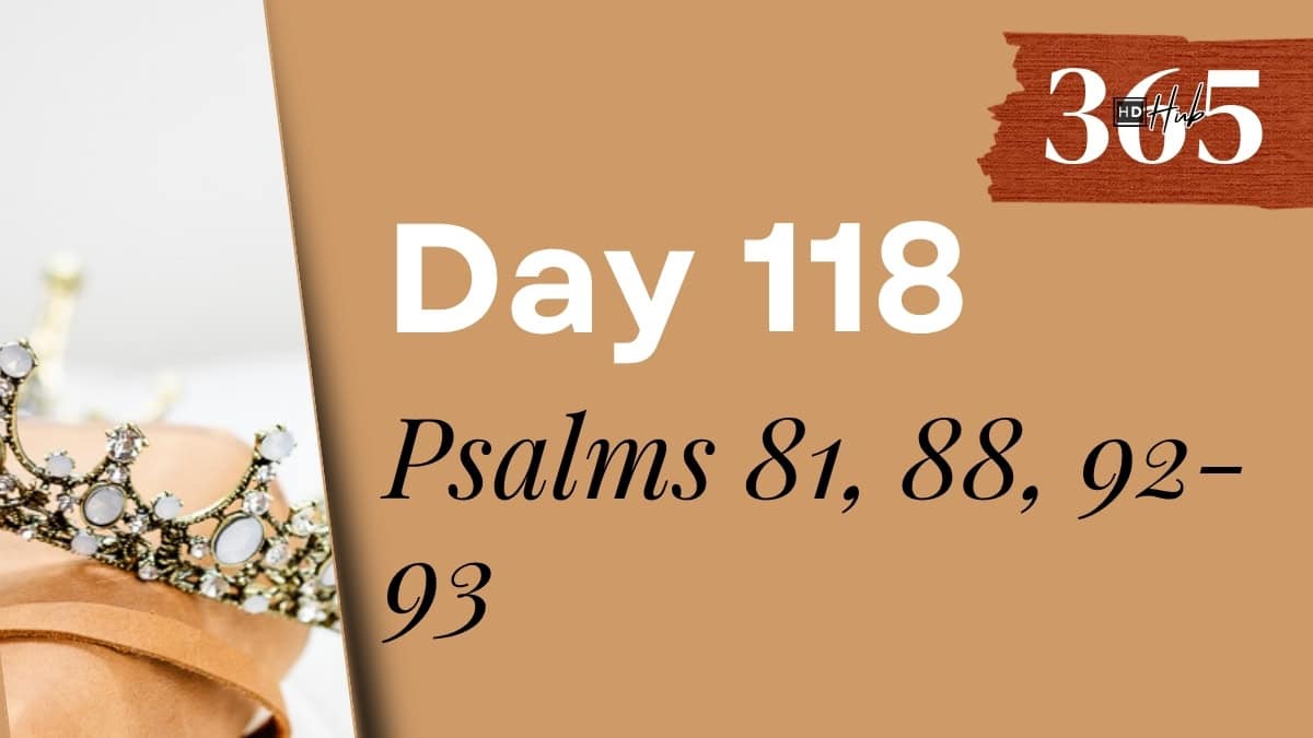 Day 118 Psalms 81, 88, 92-93: Songs About God's Faithfulness and Our Worship
