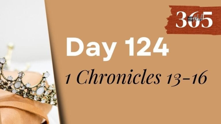 Day 124 1 Chronicles 13-16: The Right Heart, the Wrong Way